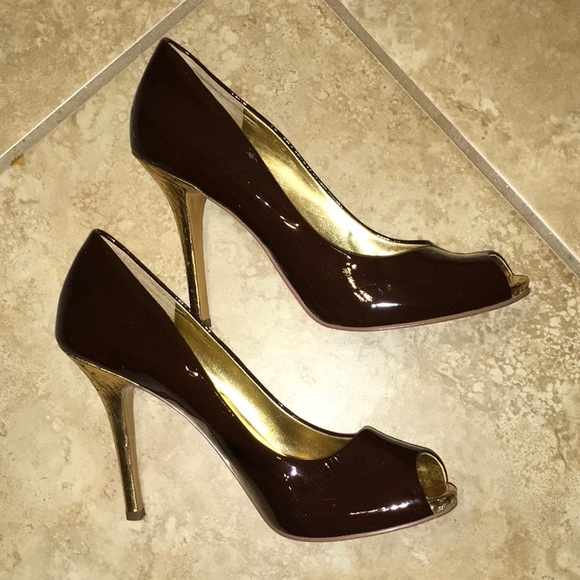 Guess Daniel heels Brown & Gold 7.5 - Picture 3 of 6